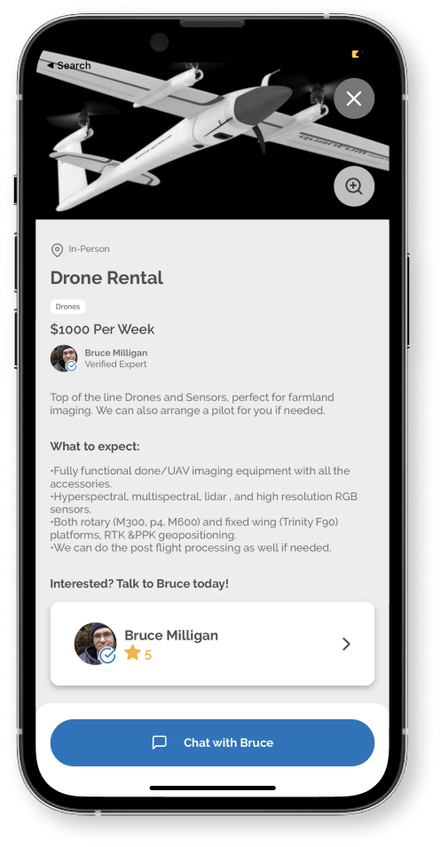 Drone Rental - Bruce Milligan - AGvisorPRO